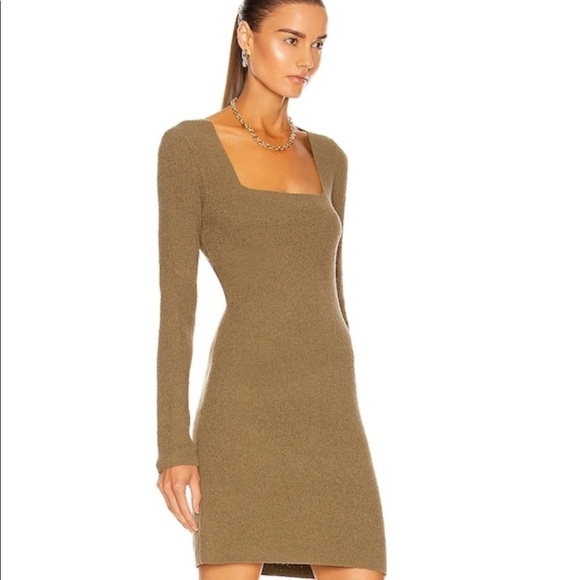 Nanushka Leah mini dress in army green NWT - Picture 2 of 11